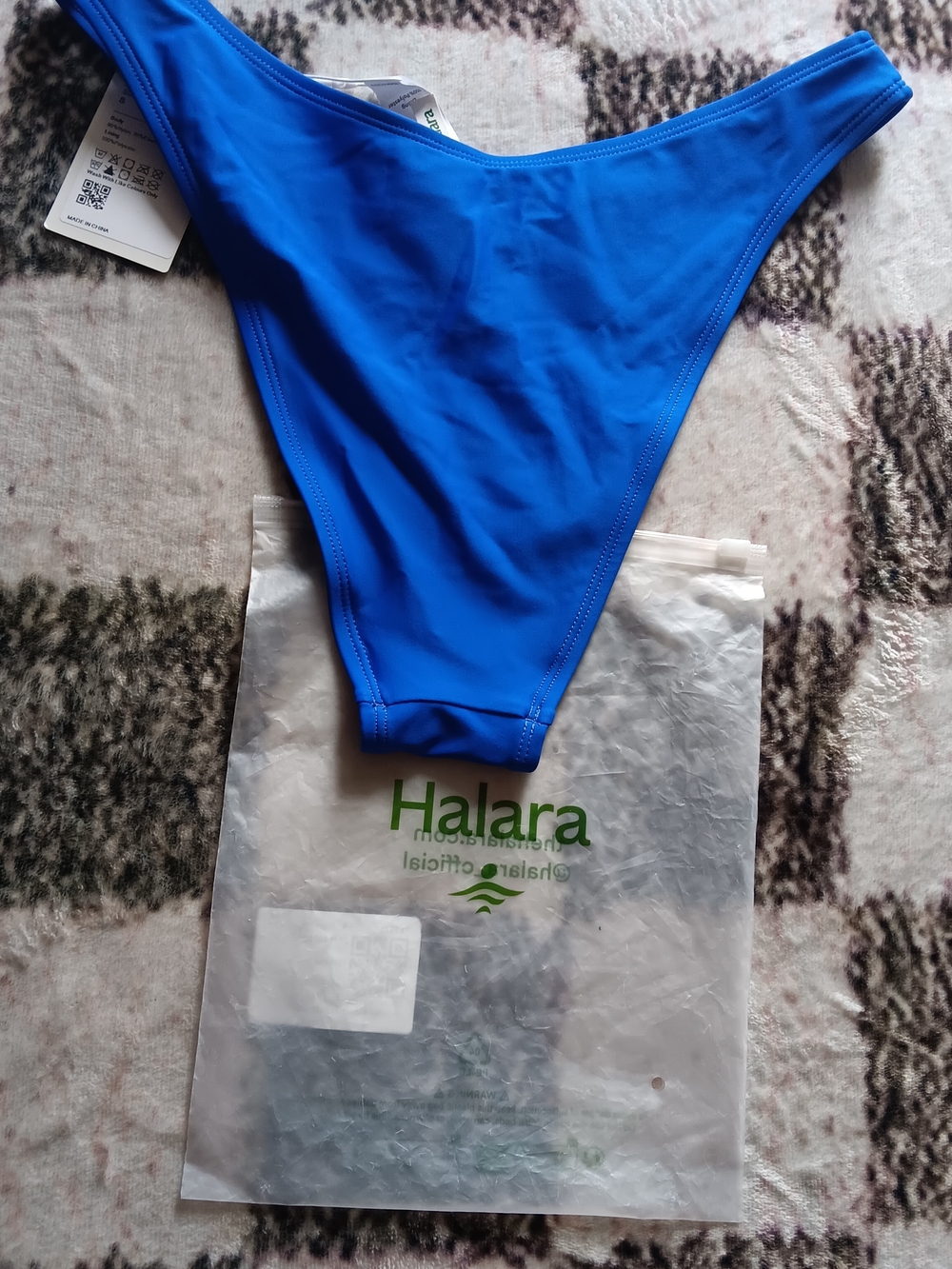 HALARA Cobalt Blue High Cut Bikini Bottom